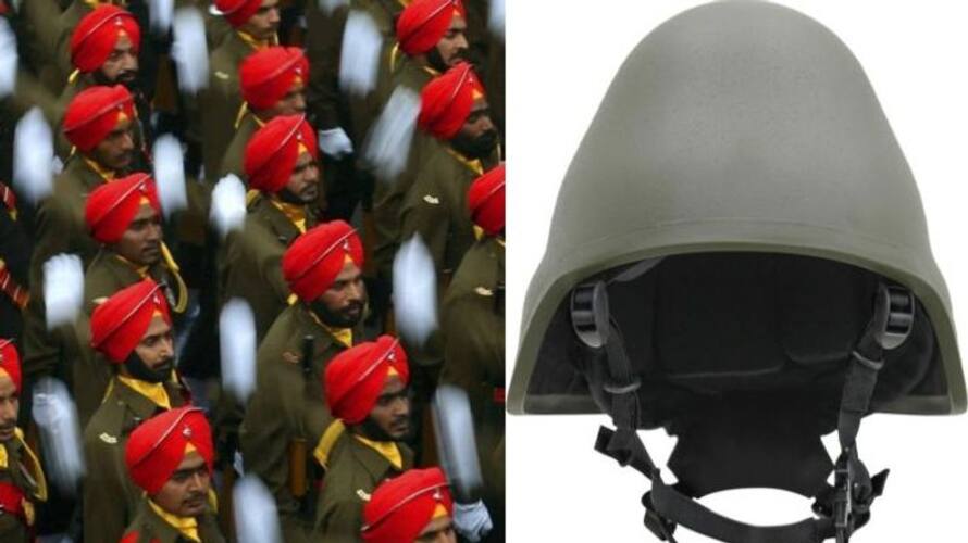 Unveiled A new Made in India combat helmet for Sikh soldiers