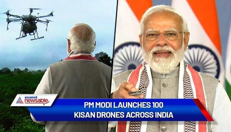 PM flags off 100 kisan drones, says new drone start-up culture rising in country