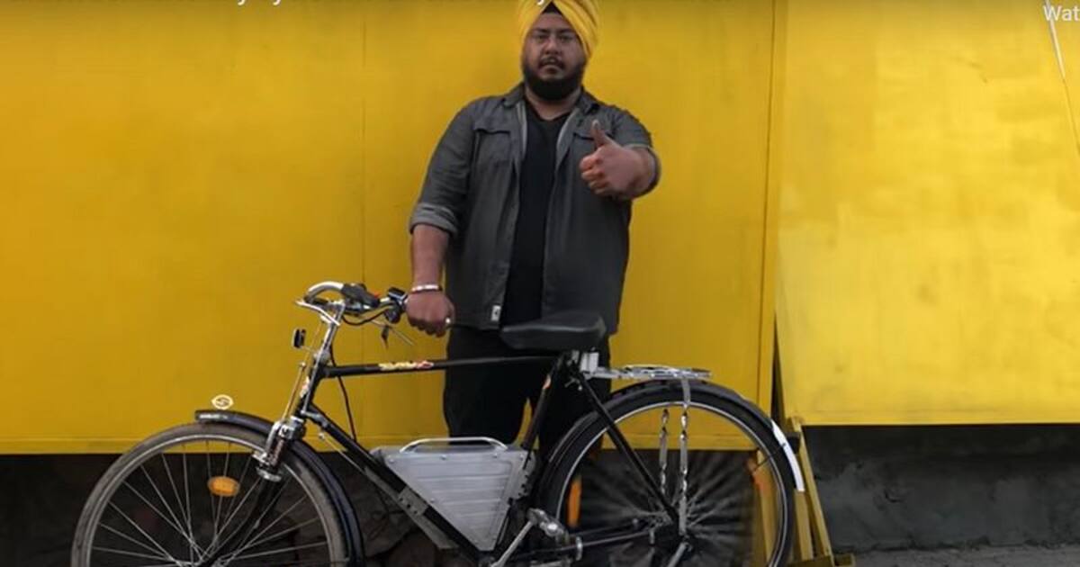 Electric Kit ಪೆಡಲ್ ಮಾಡಿದ್ರೆ ಚಾರ್ಜ್, 40KM ಮೈಲೇಜ್,ದೇಸಿ ಸೈಕಲ್‌ನ್ನು