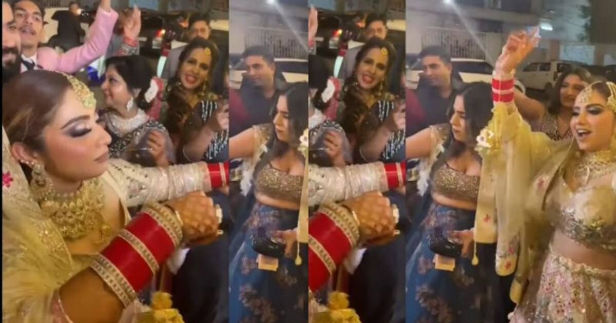 Bride viral dance: குத்த வச்சு குத்தாட்டம் போட்ட மணப்பெண்...சேர்ந்து ஆடிய மணமகன்..! வைரல் வீடியோ..