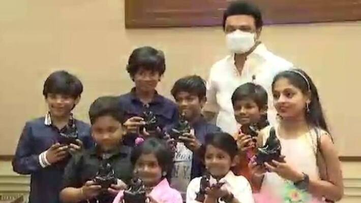 Chief Minister Stalin directly lauded the children who played skits on the channel criticizing Modi Chief Minister Stalin directly lauded the children who played skits on the channel criticizing Modi