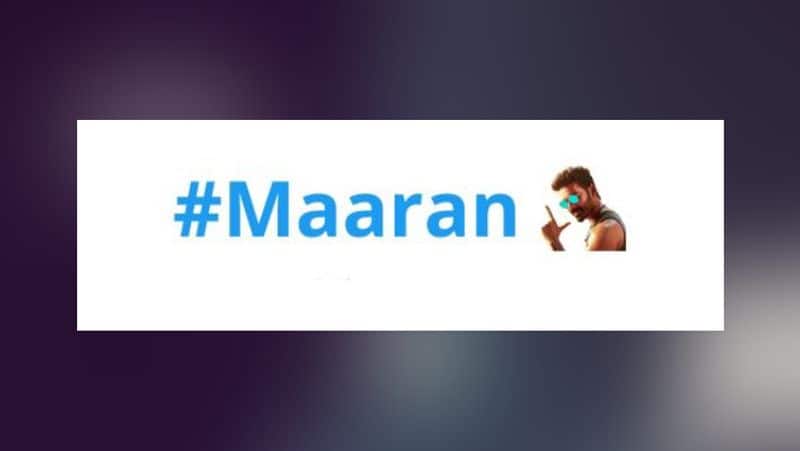 twitter release special emoji for dhanush maaran movie