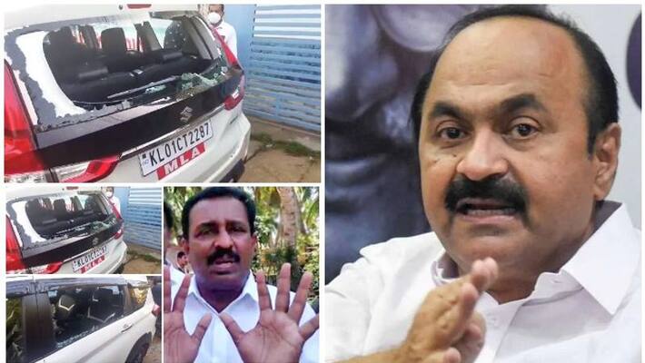 kovalam mla car vandalised issue opposition leader vd satheesan critics kerala police kovalam mla car vandalised issue opposition leader vd satheesan critics kerala police