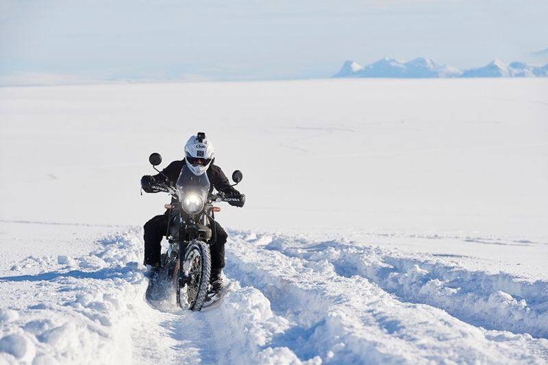 exclusive interview with Santhosh kumar who successfully complete South Pole expedition with Royal Enfield Himalayans ckm
