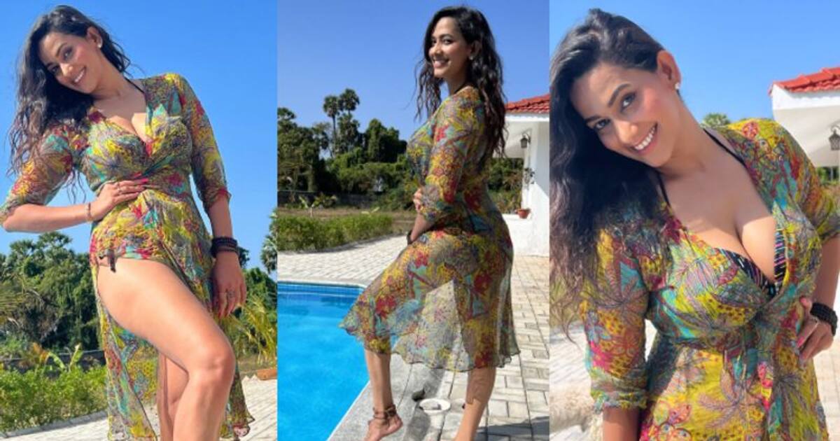 sanjana singh Hot : முரட்டு கவர்ச்சியில் மிரட்டும் சஞ்சனா சிங்... ரசிகர்களை சூடேற்றும் செம்ம ஹாட் போட்டோஸ்