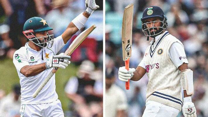 pujara rizwan : Twitter goes crazy as picture of Pujara, Rizwans dream partnership goes viral pujara rizwan : Twitter goes crazy as picture of Pujara, Rizwans dream partnership goes viral