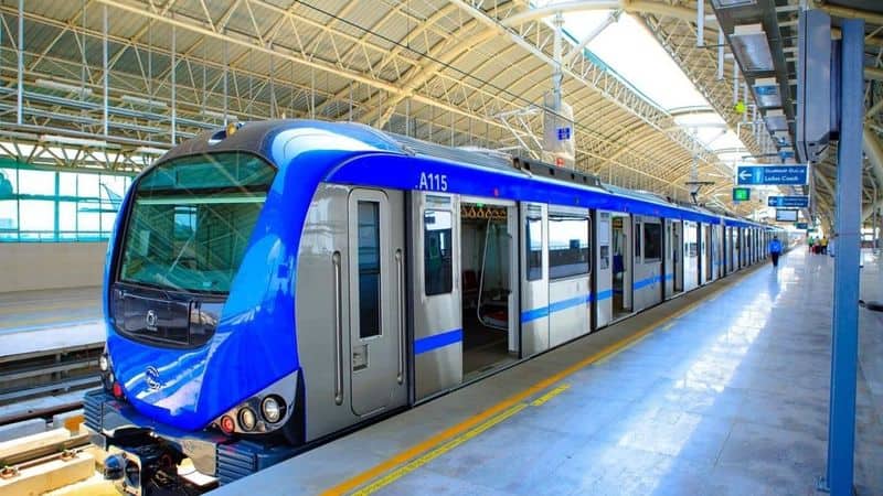 chennai Metro Rail Corporation has announced that the Chennai Tiruvottiyur Theradi and Wimco Nagar workshop metro stations starts today