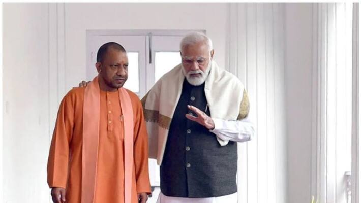 PM Modi and Yogi s portraits found in garbage at UP power plant gcw PM Modi and Yogi s portraits found in garbage at UP power plant gcw
