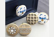 IndianShelf presentsTheia - A gold inspired collection of ceramic knobs for beautiful homes & spaces