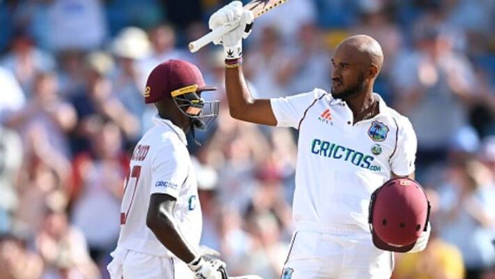 Aus vs WI Kraigg Brathwaite Century Keeps West Indies In Hunt against Australia in Perth Test kvn Aus vs WI Kraigg Brathwaite Century Keeps West Indies In Hunt against Australia in Perth Test kvn