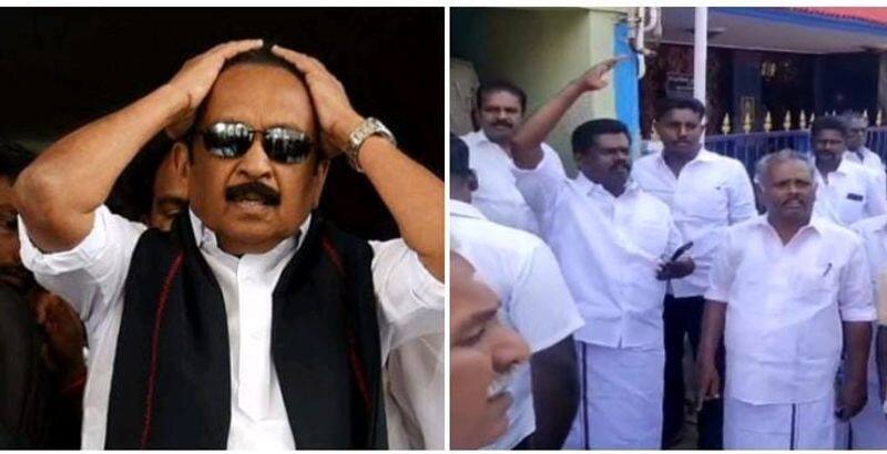 Dismissal of district secretaries who objected to giving leadership responsibility to Durai Vaiko in MDMK