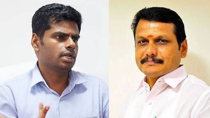 Tn minister senthil balaji reply to bjp president annamalai in power cut issue at karur Tn minister senthil balaji reply to bjp president annamalai in power cut issue at karur