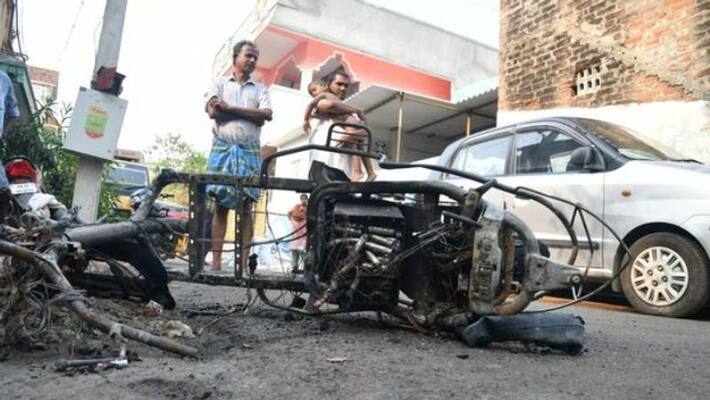 Electric bike exploded While charging father and daughter died Electric bike exploded While charging father and daughter died
