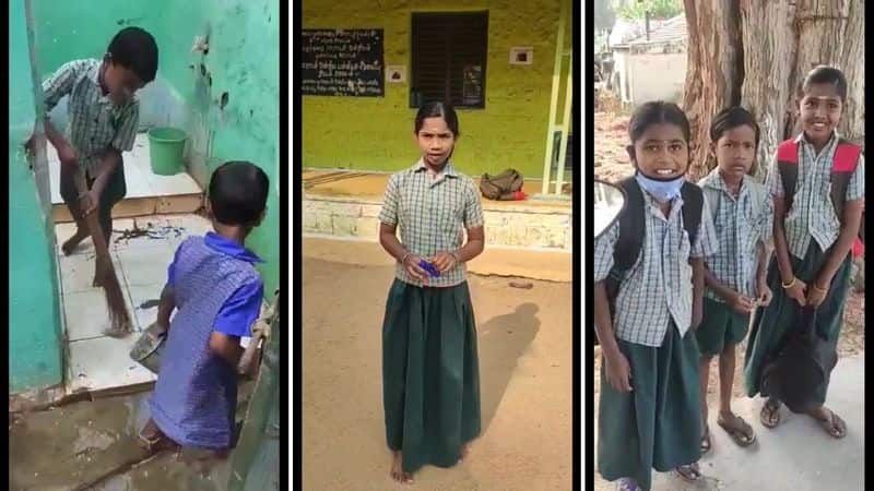 Perundurai Mullampatti Panchayat Union Primary School where school children were made to clean toilets viral on social media
