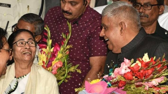 Jagdeep Dhankhar reaches Delhi in the night Suvendu Adhikari Attacks TMC Mamata calls meeting on 21 July bsm Jagdeep Dhankhar reaches Delhi in the night Suvendu Adhikari Attacks TMC Mamata calls meeting on 21 July bsm