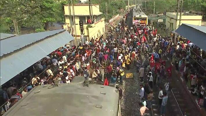 Bharat bandh 2022: The strike of trade unions against the Center effect from morning many states, auto stopped VSA