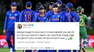 Womens World Cup 2022 We are proud of you says Virat Kohli after Team India's heartbreaking exit snt Womens World Cup 2022 We are proud of you says Virat Kohli after Team India's heartbreaking exit snt