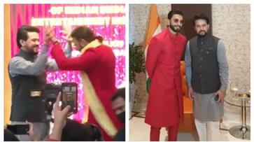 Dubai Expo 2020 Ranveer Singh teaches Malhari steps to Union Minister Anurag Thakur RBA Dubai Expo 2020 Ranveer Singh teaches Malhari steps to Union Minister Anurag Thakur RBA