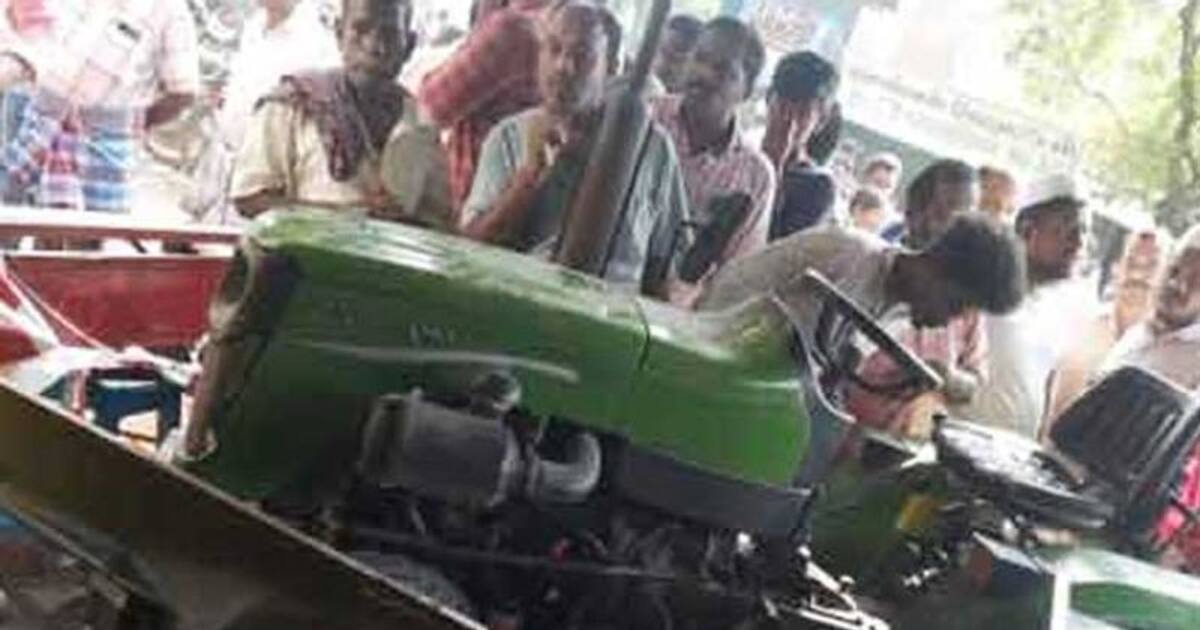 16 வயது சிறுவன் ஓட்டிய டிராக்டர் ஓட்டலில் புகுந்து விபத்து.. ஒருவர் பலி.. பரோட்டா மாஸ்டர் படுகாயம்.!