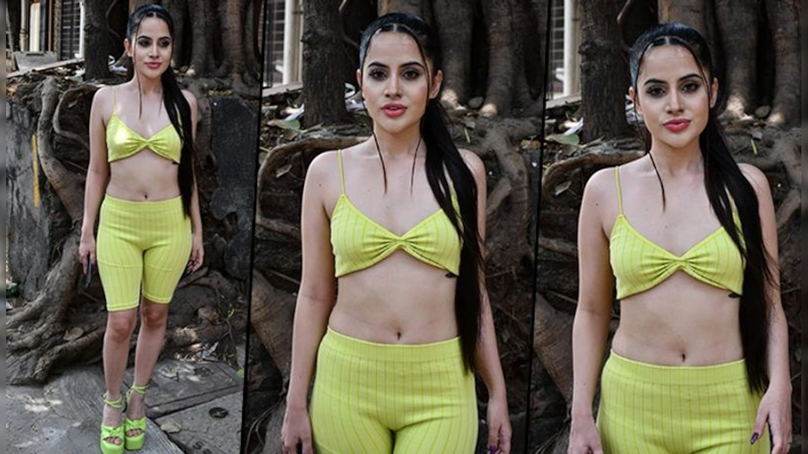 Urfi Javed wore a bralette for her workout?
