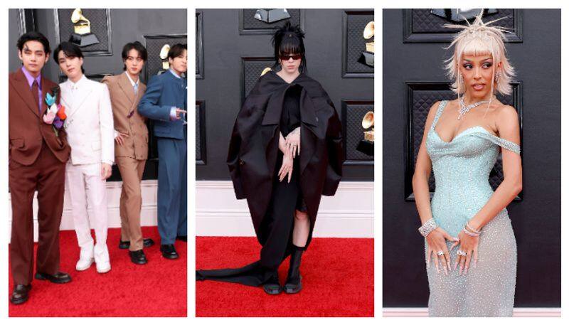 Grammys 2022: BTS, Billie Eilish, Doja Cat Turn Up as Red Carpet