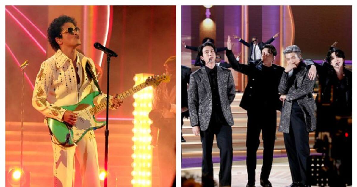 Grammys 2022 performances: BTS to Bruno Mars to Billie Eilish rock the stage - Asianet Newsable