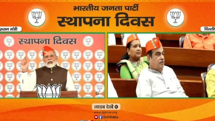 PM Modi addresses BJP workers on foundation day highlights gcw PM Modi addresses BJP workers on foundation day highlights gcw
