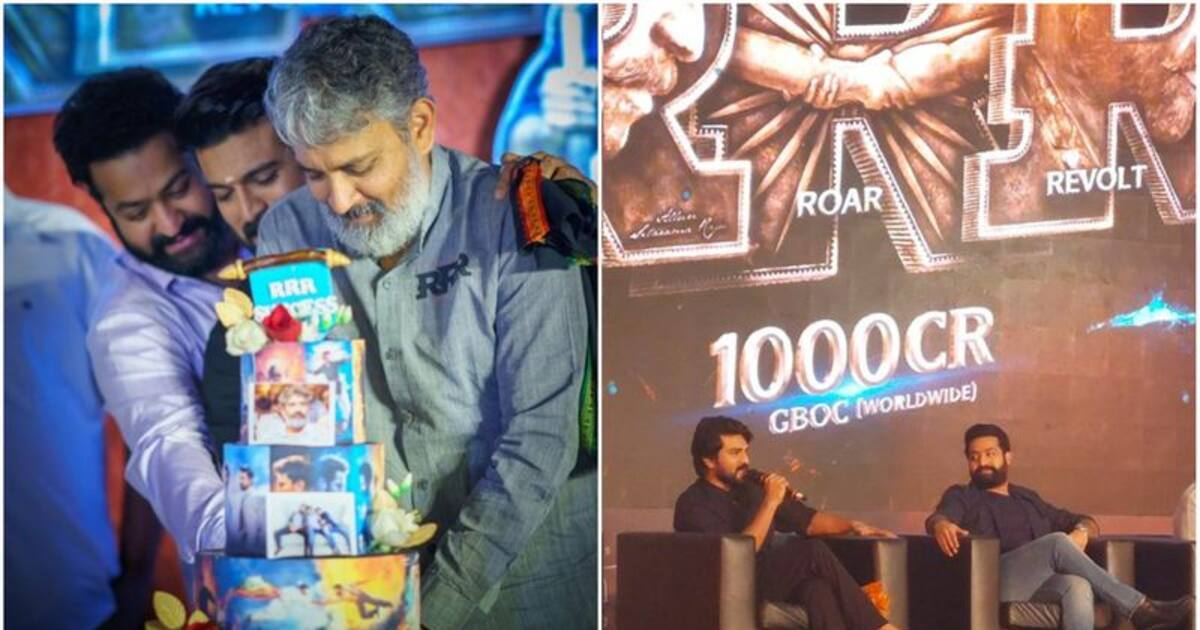 1000 கோடி வசூல்...பிரபலங்களுடன் வெற்றிகொண்டாட்டத்தில் RRR டீம்..