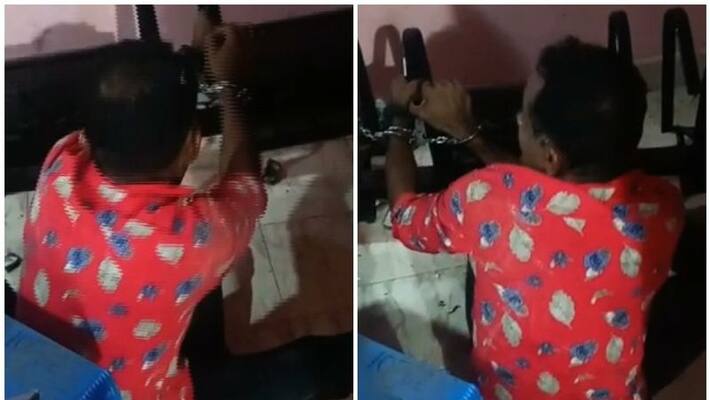 Violence at pathanamthitta chittar police station by accused Violence at pathanamthitta chittar police station by accused
