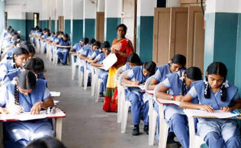 Government school students in 10th class examination are astounding .. How many students centum in which subject?