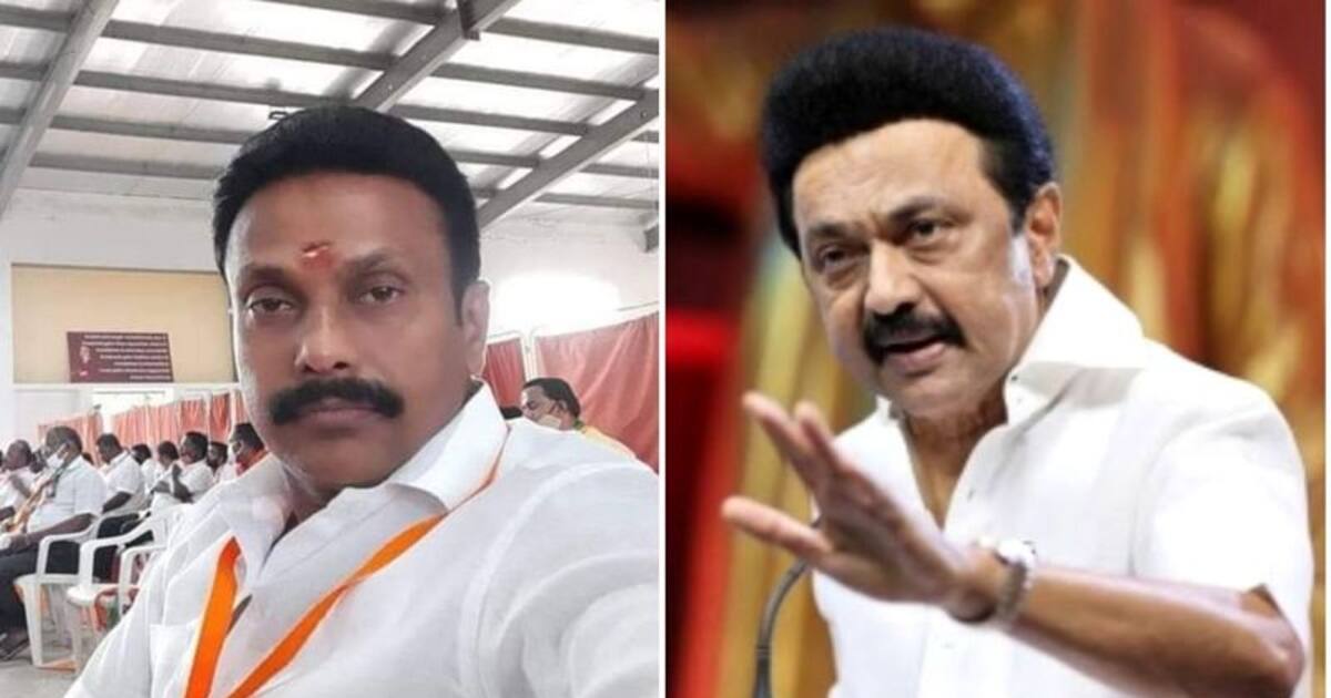 முதல்வர் ஸ்டாலின் குறித்து அவதூறு பேச்சு.. சர்ச்சையில் சிக்கிய பாஜக பிரமுகர்.. நள்ளிரவில் போலீஸ் கைது !