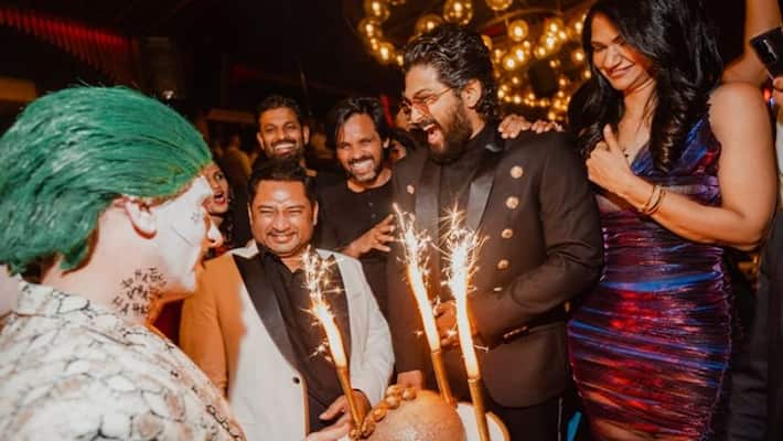 Allu Arjun Birthday celebrations at serbia