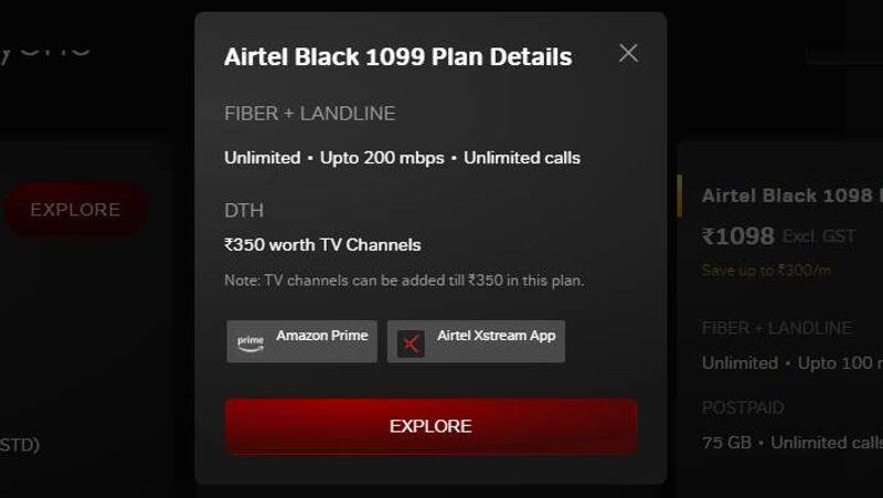 Airtel introduces a new Rs 1099 Airtel Black plan