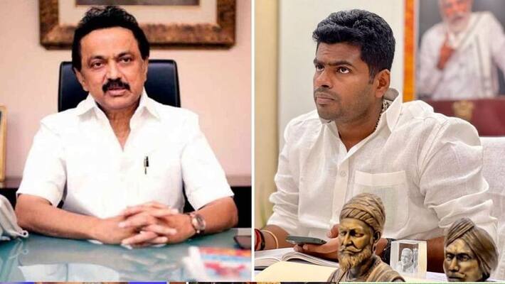 Can CM Stalin talk like this with the PM Modi on stage? Annamalai Can CM Stalin talk like this with the PM Modi on stage? Annamalai