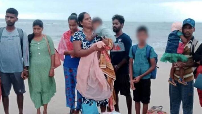 18 refugees reached tamil nadu shore from srilanka 18 refugees reached tamil nadu shore from srilanka
