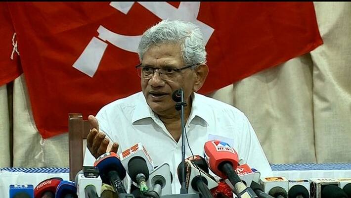 Sitaram Yechury press meet after CPM Politburo meeting Sitaram Yechury press meet after CPM Politburo meeting