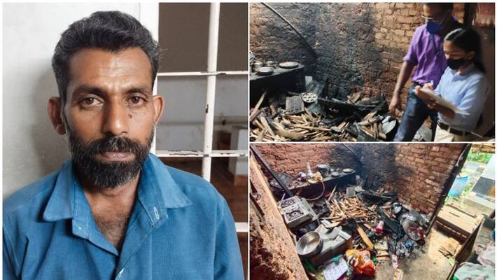 man arrested in thrissur for attacking own home man arrested in thrissur for attacking own home