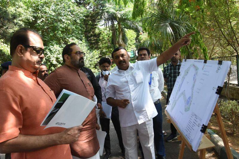 Union Minister Rajeev Chandrasekhar Bengaluru Rounds And lakes Inspection rbj