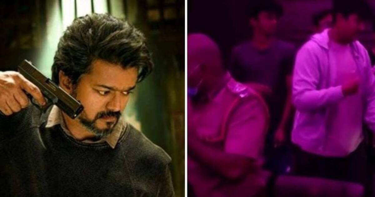 போலீஸ் பாதுகாப்போடு பீஸ்ட் படம் பார்த்த இன்பநிதி..!திரையரங்கில் குவிந்த  பிரபலங்கள்...