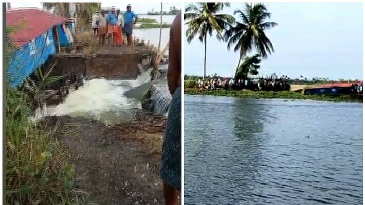Land collapse in Kuttanad farmers in crisis Land collapse in Kuttanad farmers in crisis