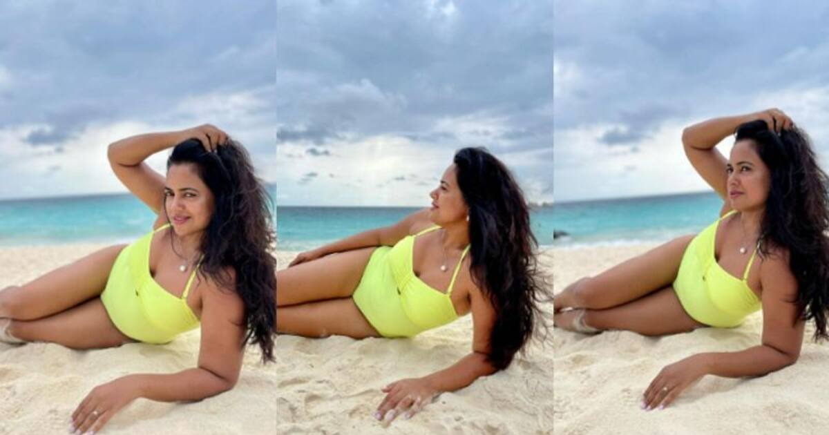 Sameera Reddy: வயதனாலும் அழகும், கவர்ச்சி குறையாத சமீரா ரெட்டி!  நீச்சல் உடையில் குடும்பத்தோடு கும்மாளம்....