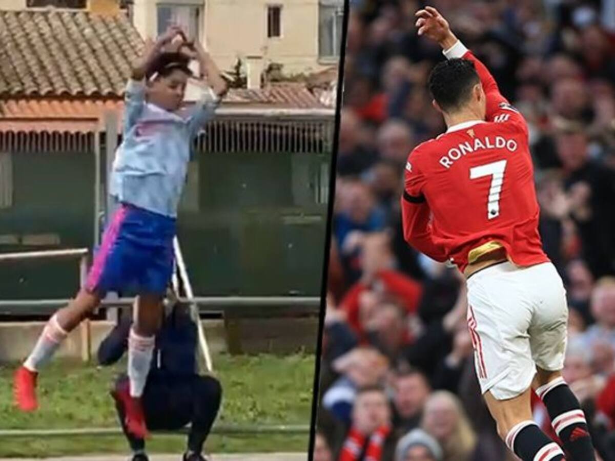 Siuuu! Cristiano Ronaldo Jr Scores for Manchester United U-12 and