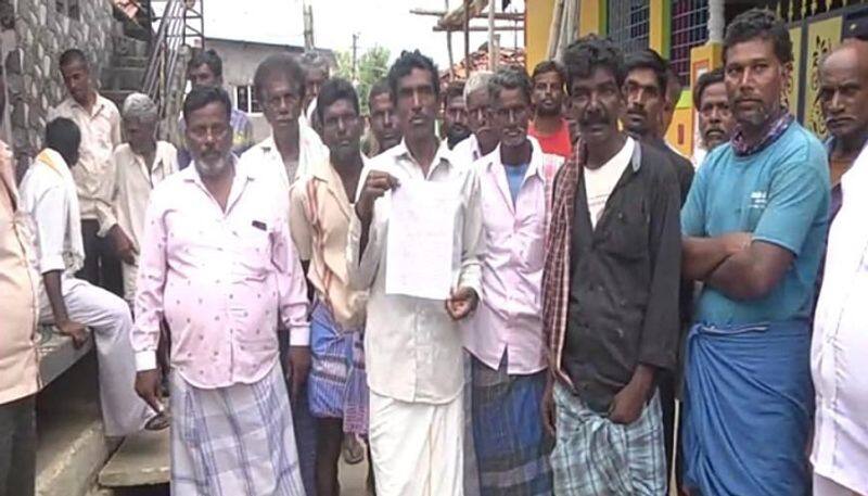 Villagers Outrage Against Hanur MLA Narendra For Delay in Grant to Temple at Kollegal grg