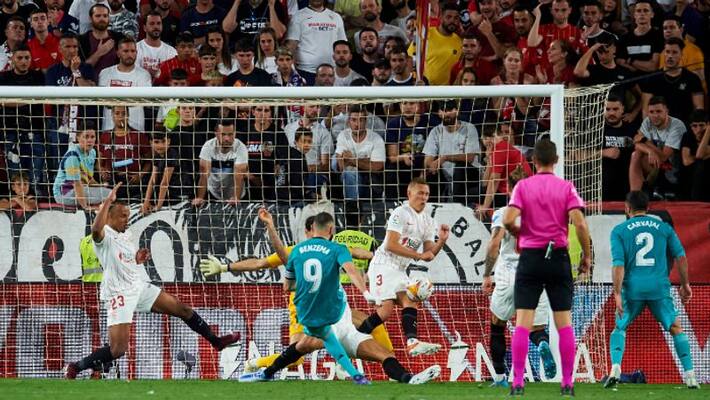 LaLiga 2021 22 Karim Benzema 92 minute goal gave Real Madrid thunder win over Sevilla LaLiga 2021 22 Karim Benzema 92 minute goal gave Real Madrid thunder win over Sevilla