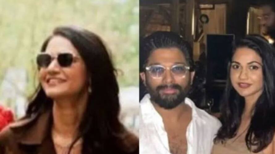 hero allu arjun wife sneha reddy posts her gym look in social media ksr hero allu arjun wife sneha reddy posts her gym look in social media ksr