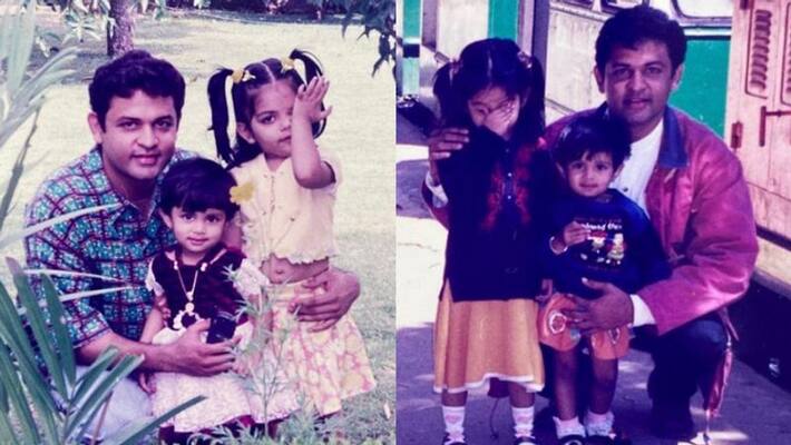 Ahaana Krishna share her childhood photos with Krishnakumar Ahaana Krishna share her childhood photos with Krishnakumar