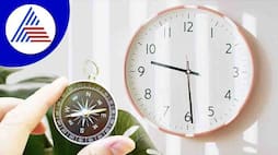 Which direction should a clock face according to Vastu? rsl