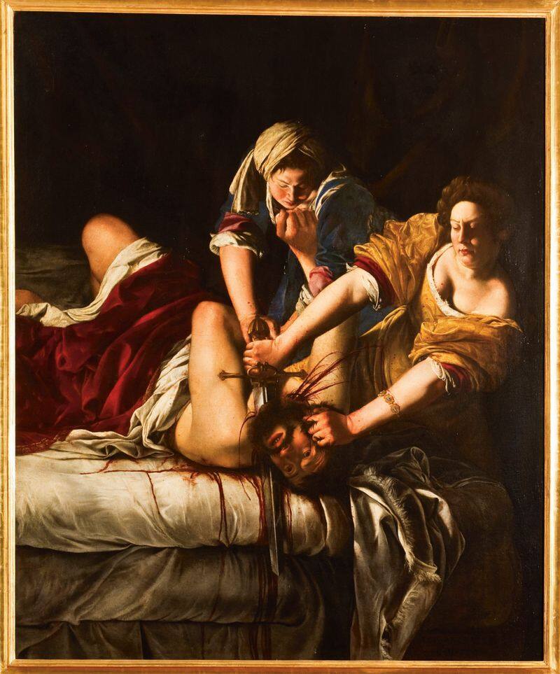 blood in Artemisia Gentileschi paintings 