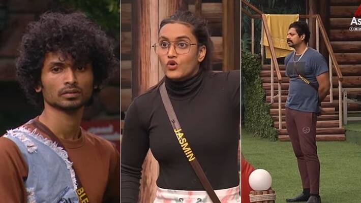 Naveen and Blesslee go to jail in bigg boss house Naveen and Blesslee go to jail in bigg boss house