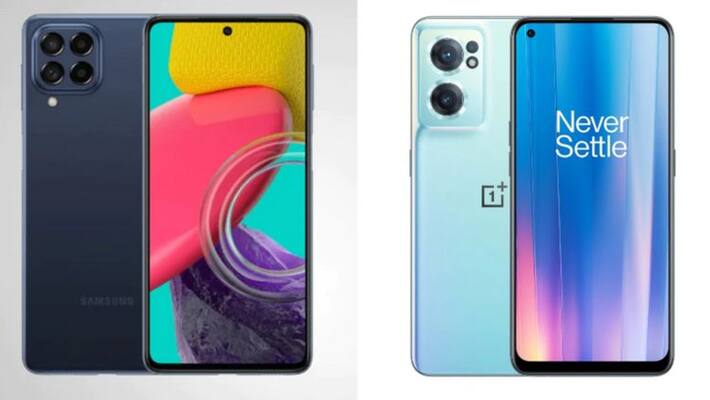 Samsung Galaxy M53 compares against OnePlus Nord CE 2 Samsung Galaxy M53 compares against OnePlus Nord CE 2